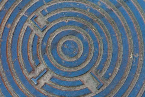 Part of the manhole Foto stock