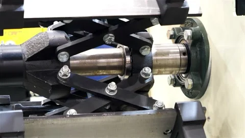 Part of the mechanism for automatic winding of electrical cable Stock Footage 147869478