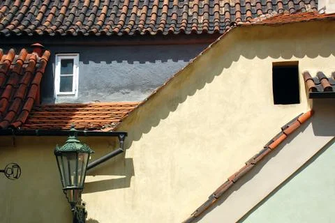 Part of medieval house Stock Photos