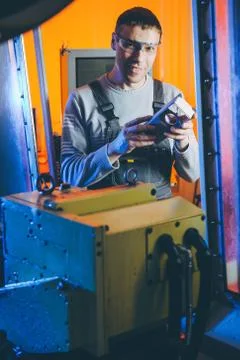 Part metal machine Stock Photos