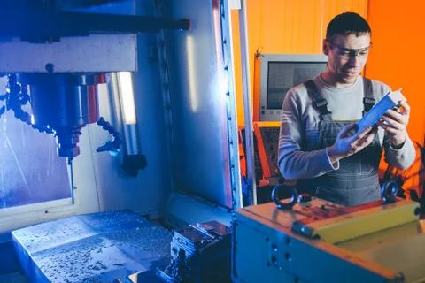 Part metal machine Stock Photos
