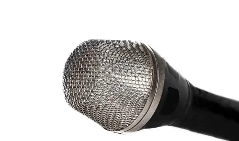 Part of the microphone Stock Photos
