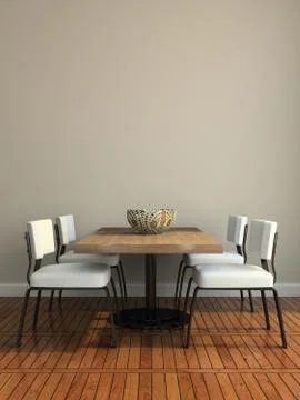 Part of the modern dining-room Stock Illustration