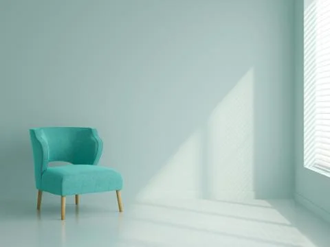 Part of modern interior design 3D rendering Stock Illustration