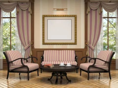 Part of the modern interior Stock Illustration