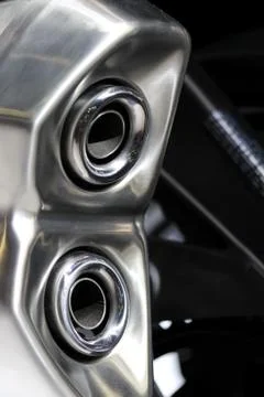Part of a motorcycle Stock Photos