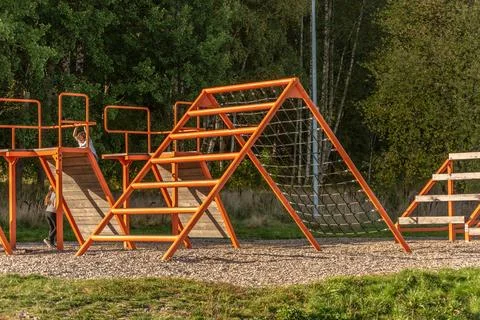 Part of an obstacle course. Stock Photos