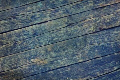 Part of the Old Blue Diagonal Boards Stock Photos