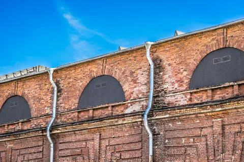 Part of an old brick building Stock Photos