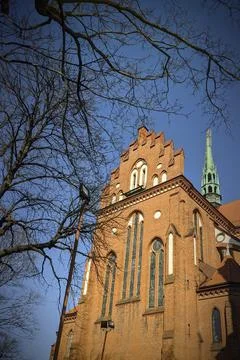 Part of old cathedral Stock Photos