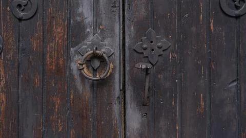 Part of old door Stock Photos