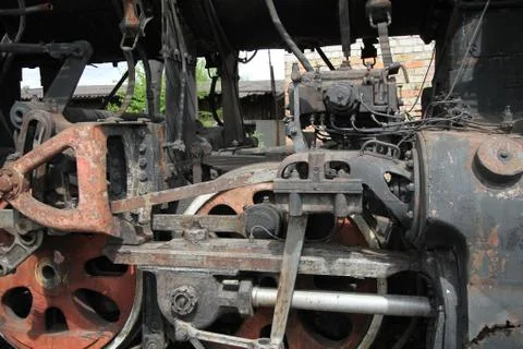 Part of old time Russian train Stock-Fotos
