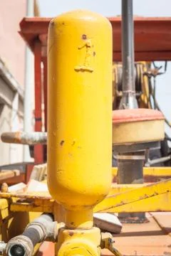 Part of an old tractor Stock Photos