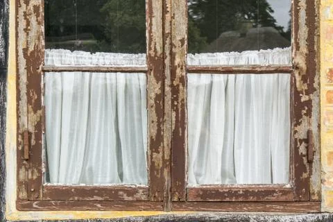 Part of old vintage window Stock Photos