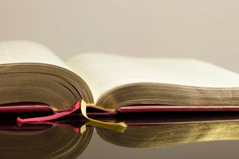 Part of open book Stock Photos