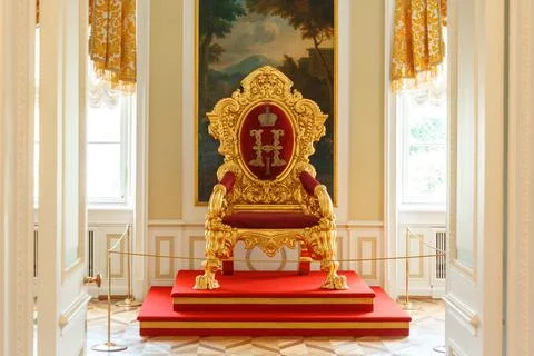 Part or element of the interior of the main Grand Palace on the territory o.. Stock Photos