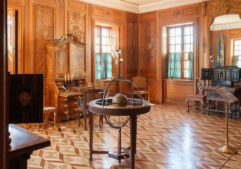 Part or element of the interior of the main Grand Palace on the territory o.. Stock Photos