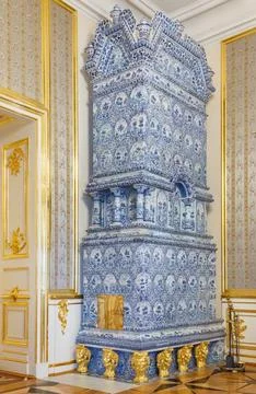 Part or element of the interior of the main Grand Palace on the territory o.. Stock Photos