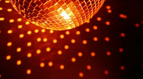Part of orange disco ball Stock Footage 35573376