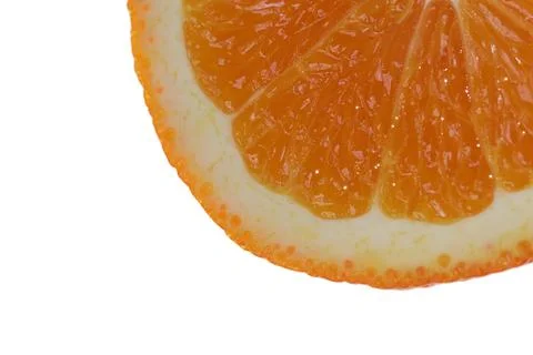 Part of an orange slice Stock Photos