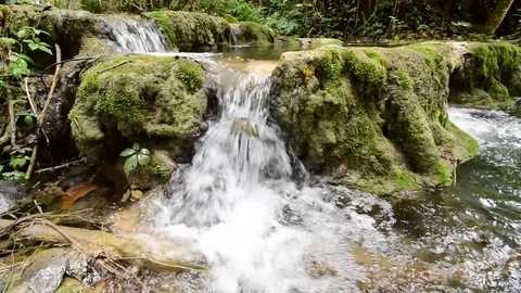 Part of Pasakngam waterfall. Stock Footage 80598559