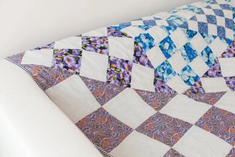 Part of patchwork quilt as background Foto stock