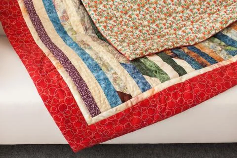 Part of patchwork quilt as background Stock-Fotos