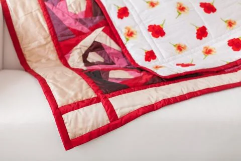 Part of patchwork quilt as background Foto stock