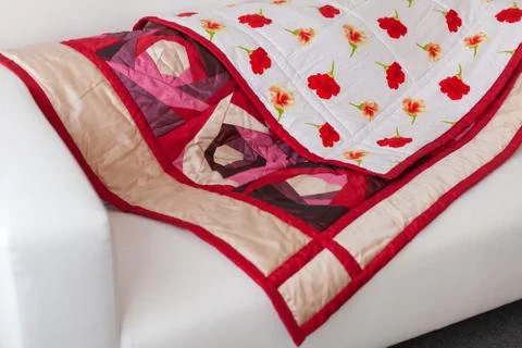 Part of patchwork quilt as background Foto stock