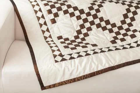 Part of patchwork quilt as background Stock Photos