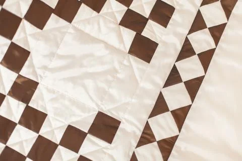 Part of patchwork quilt as background Stock Photos