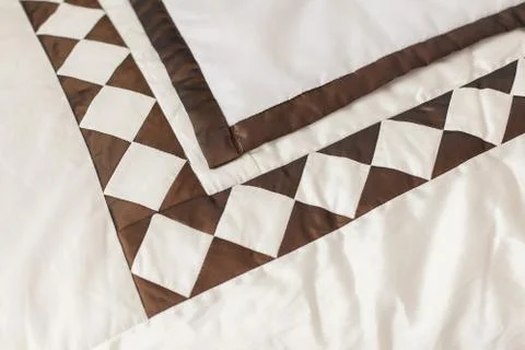 Part of patchwork quilt as background Stock Photos