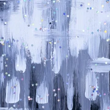 Part of the picture with the gray strokes in close-up. Abstract painting with Stock Illustration
