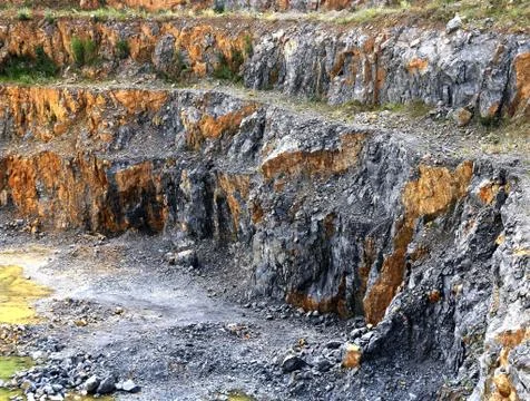 Part of the quarry for exploitation Stock Photos