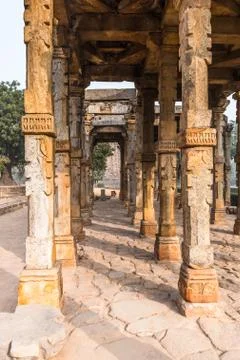 Part of the Qutb complex (Qutub),  an array of monuments and buildings at Meh Fotos de archivo