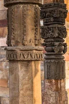 Part of the Qutb complex (Qutub),  an array of monuments and buildings at Meh Fotos de archivo