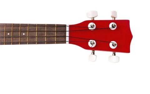 Part of red ukulele Stock-Fotos