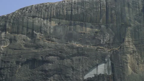 Part of the rock close up in motion Stock Footage 100638467