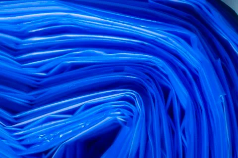 Part of a roll of plastic garbage bags Stock Photos