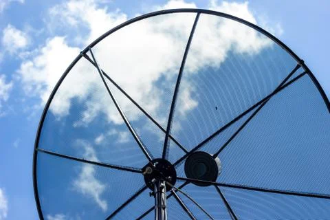 Part of satellite dish Stock Photos