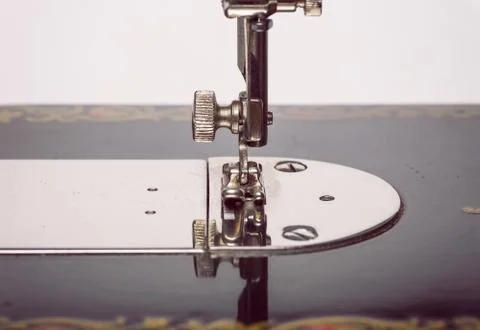 Part of sewing machine Stock Photos