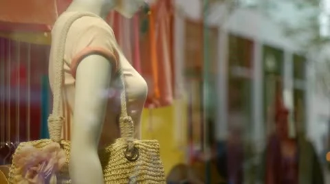 Part of a shop window display. Stock Footage 12035352