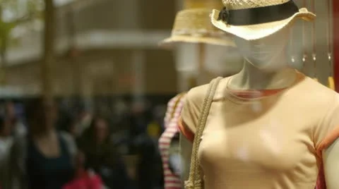 Part of a shop window display. Stock Footage 12035354