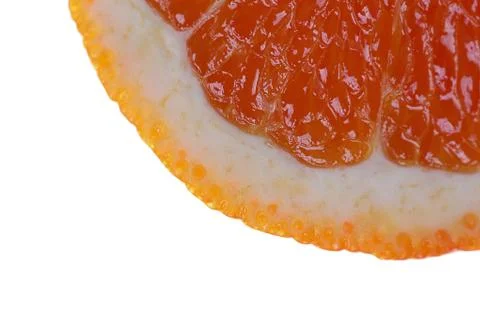 Part of slice of orange Stock Photos