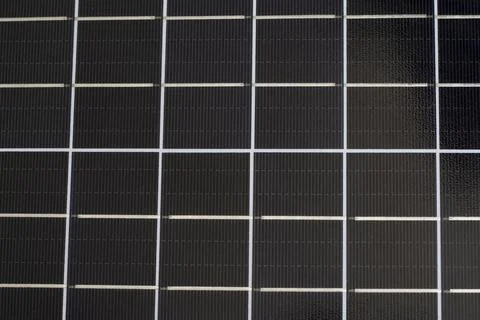 Part of a solar panel close-up Stock Photos