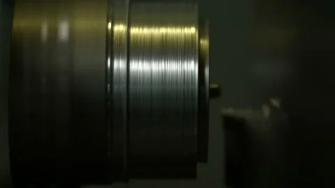 The part spins in the machine Stock Footage 147554274