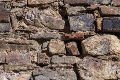 Part of a stone wall, for background or texture. Photos