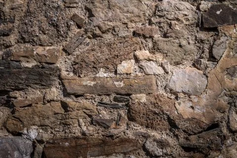 Part of a stone wall, for background or texture. Фото