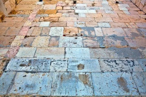 Part of a stone wall . Background or texture Stock Photos