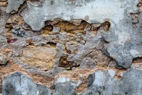 Part of a stone wall, for background or texture Stock Photos